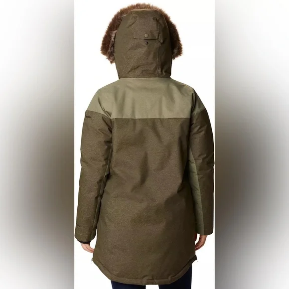 Columbia Women's Olive and Brown Ski Jacket - Picture 3 of 10